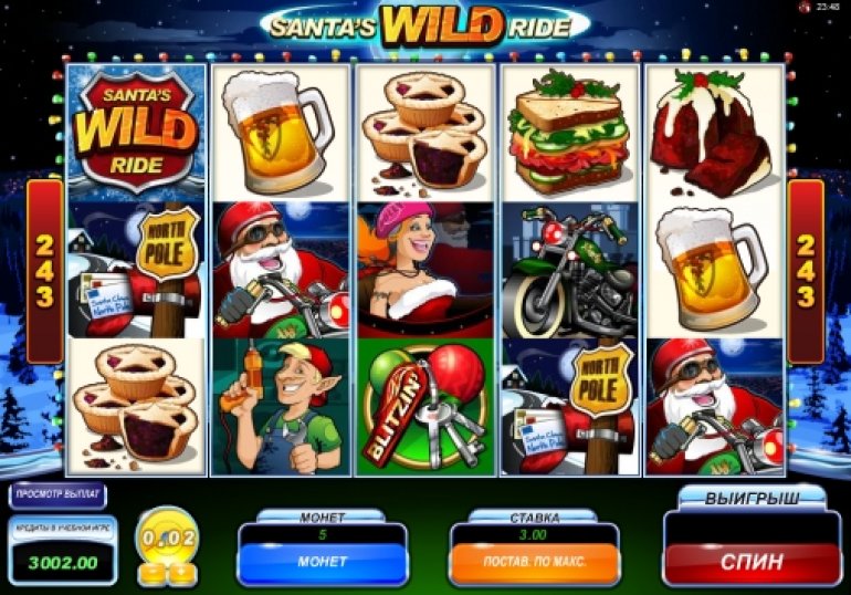 Игровой автомат Santa’s Wild Ride